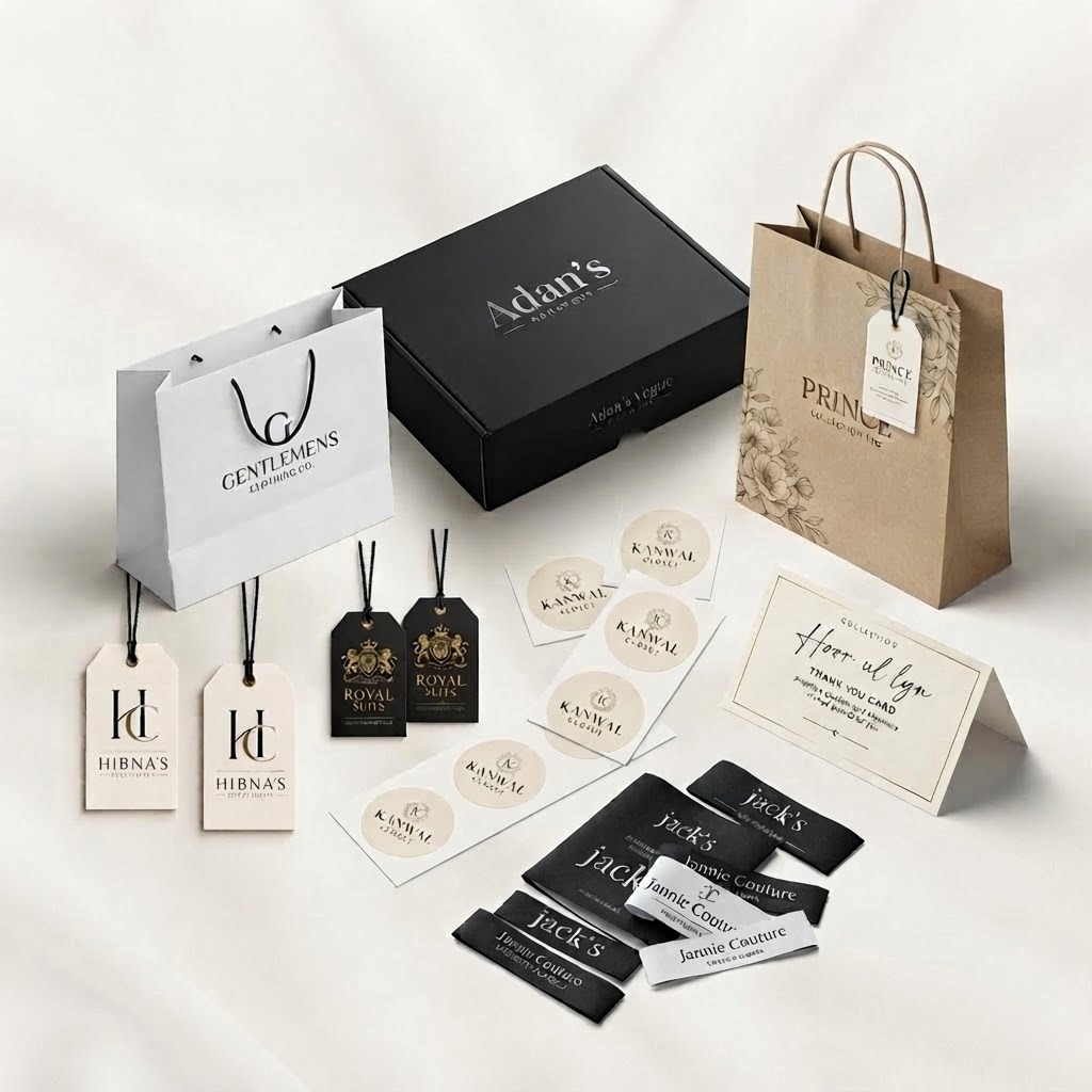Custom packaging manufactured for Karachi apparel brands