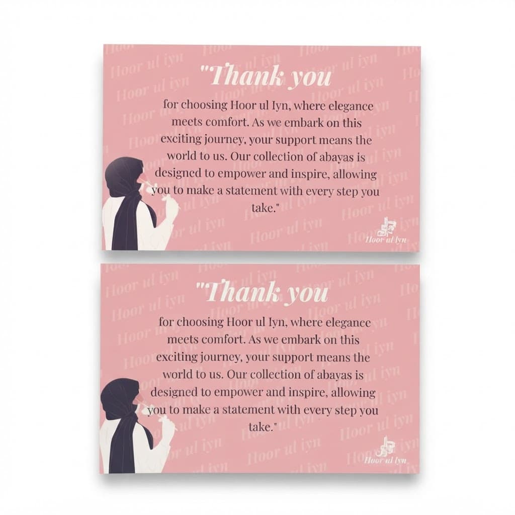 Custom Thank You Cards detail view 1